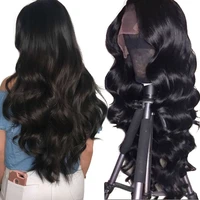 body wave 44 lace closure human hair wigs remy brazilian hair wig body wave lace closure wigs pre plucked with baby hair