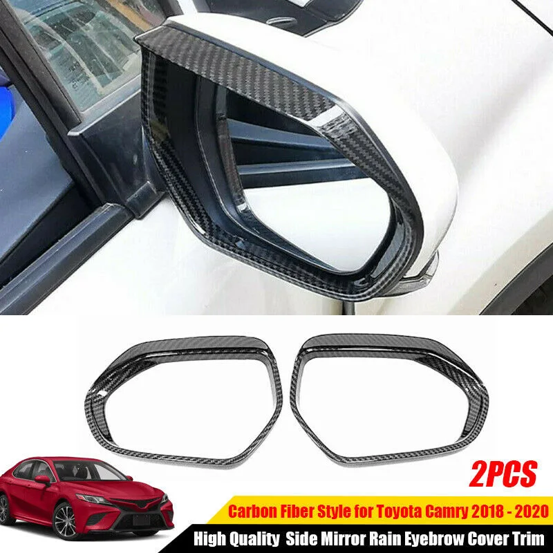 

Подходит для Toyota Camry 2018-2020, боковое зеркало из углеродного волокна, Накладка для бровей, Аксессуары для автомобилей