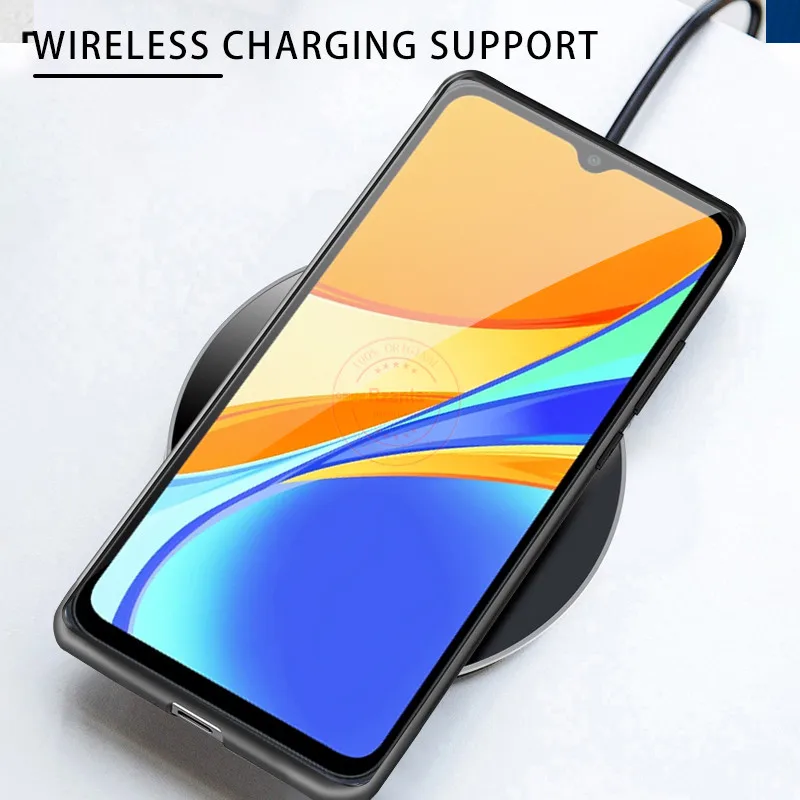 

Rzants untuk Xiaomi Redmi 9C Case Hard [Blade] Shockproof Slim Crystal Clear Cover funda Casing