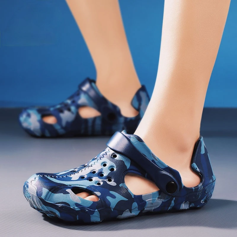 

Camouflage Beach sandals men shoes male 2021 summer Men's Slippers Wading sandalias zapatillas de casa chaussure home