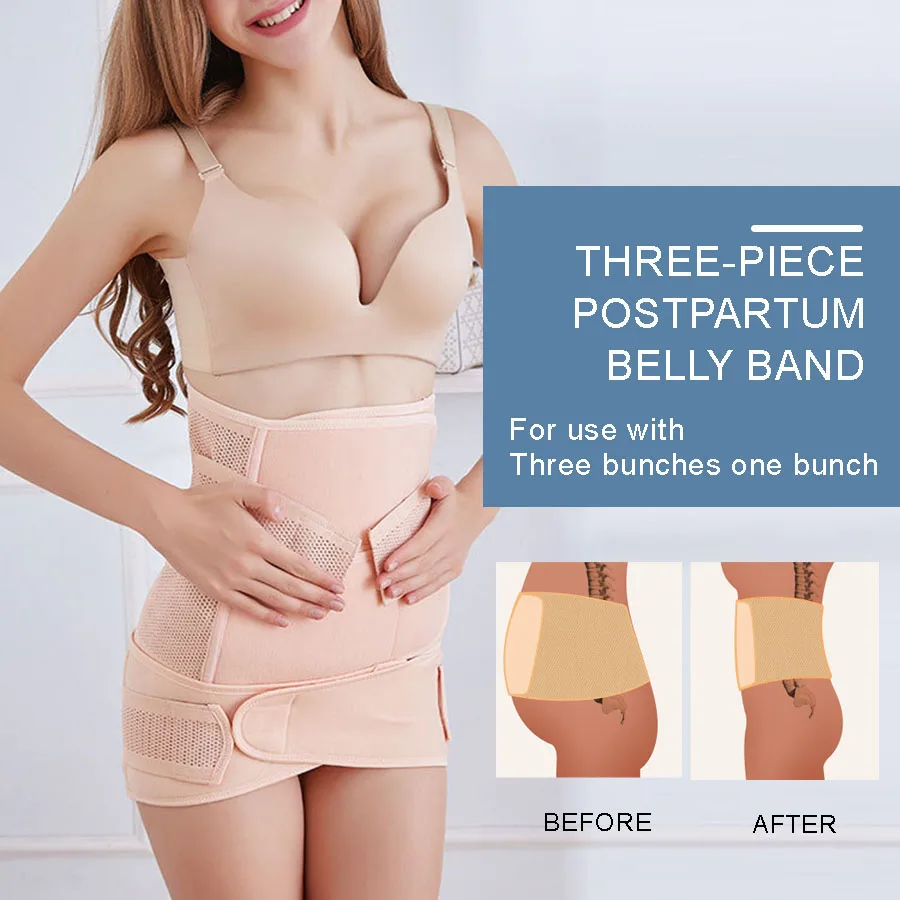 3 в 1 послеродовой пояс для живота ограничения участка талии дышащий живот таза