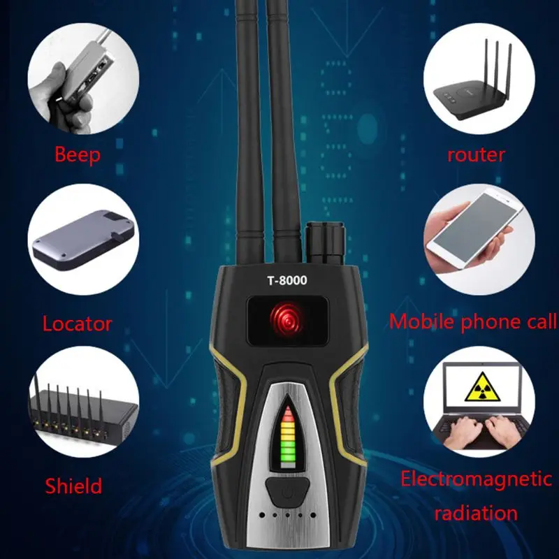 T8000 Анти-шпион беспроводной RF сигнал детектор GSM камера искатель монитор gps сканер