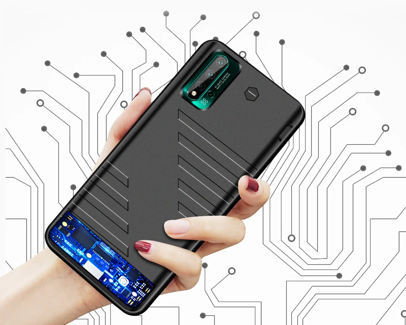 6800mAh power Bank зарядное устройство чехол для huawei nova 5 внешняя запасная крышка для huawei nova 5 Pro Чехол для батареи