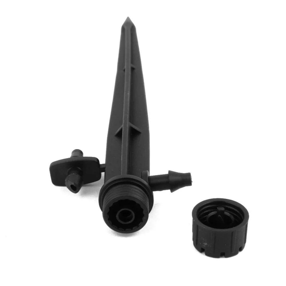 

50pcs 360 Degree Adjustable Irrigation Drippers Sprinkler Emitters Watering Drippers on Stake Water Dripper (Black)