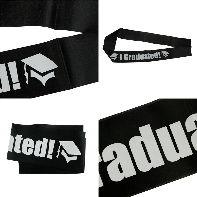 

I Graduated Satin Graduate Gift Celebration Photo Props Stylish XY056