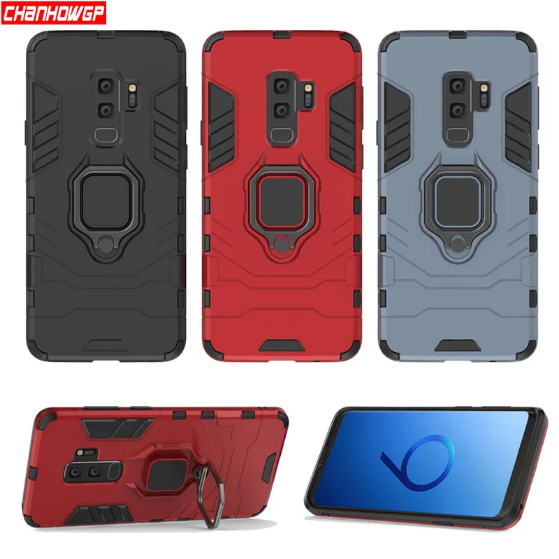 Двухслойный противоударный чехол для Samsung Galaxy S8 S9 S10 Plus J4 J6 A8 A7 A9 2018 Note9 Note10 Pro с