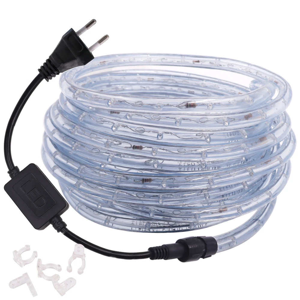 360 неоновая полоса Led Радужный круглый трубный светильник 220 В 110 AC RGB LED веревочный