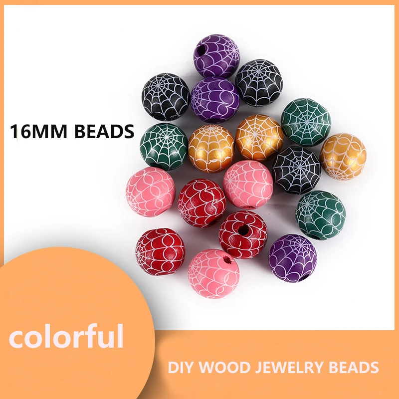 

Barwodo Wholesale Lots 22PCS Beads Natural Wooden Accessories For Women's Bracelets Earrings Jewelry DIY Finding Needlwork Bead