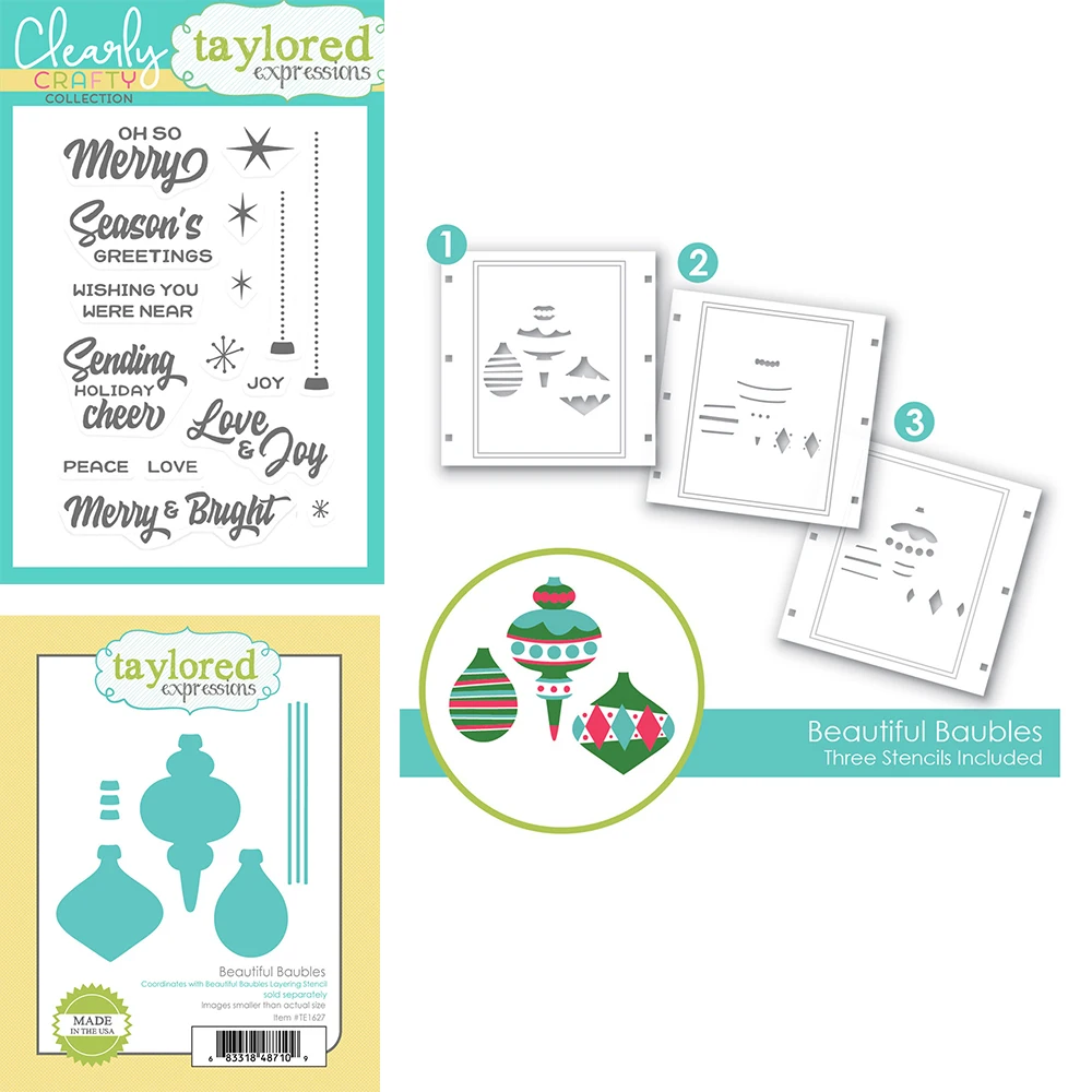 

2021 Beautiful Baubles Metal Cutting Dies Stamps Stencil Scrapbook Diary Decoration Stencil Embossing Template Diy Greeting Card