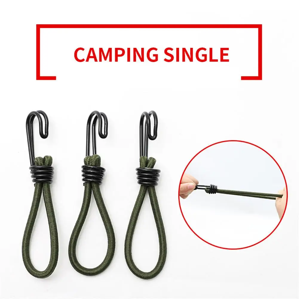 

Tent Rope Elastic Stretchable Elastic Pull Rope Outdoor Camping Deck Fixing Cord Hook Tent Peg Bend Hook Camping Accessory