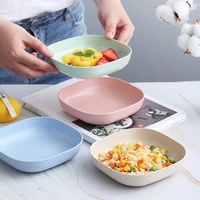 obelix 4sets creative wheat straw plate dessert sushi pasta plate dishes eco friendly tableware healthy kitchen cooking utensils