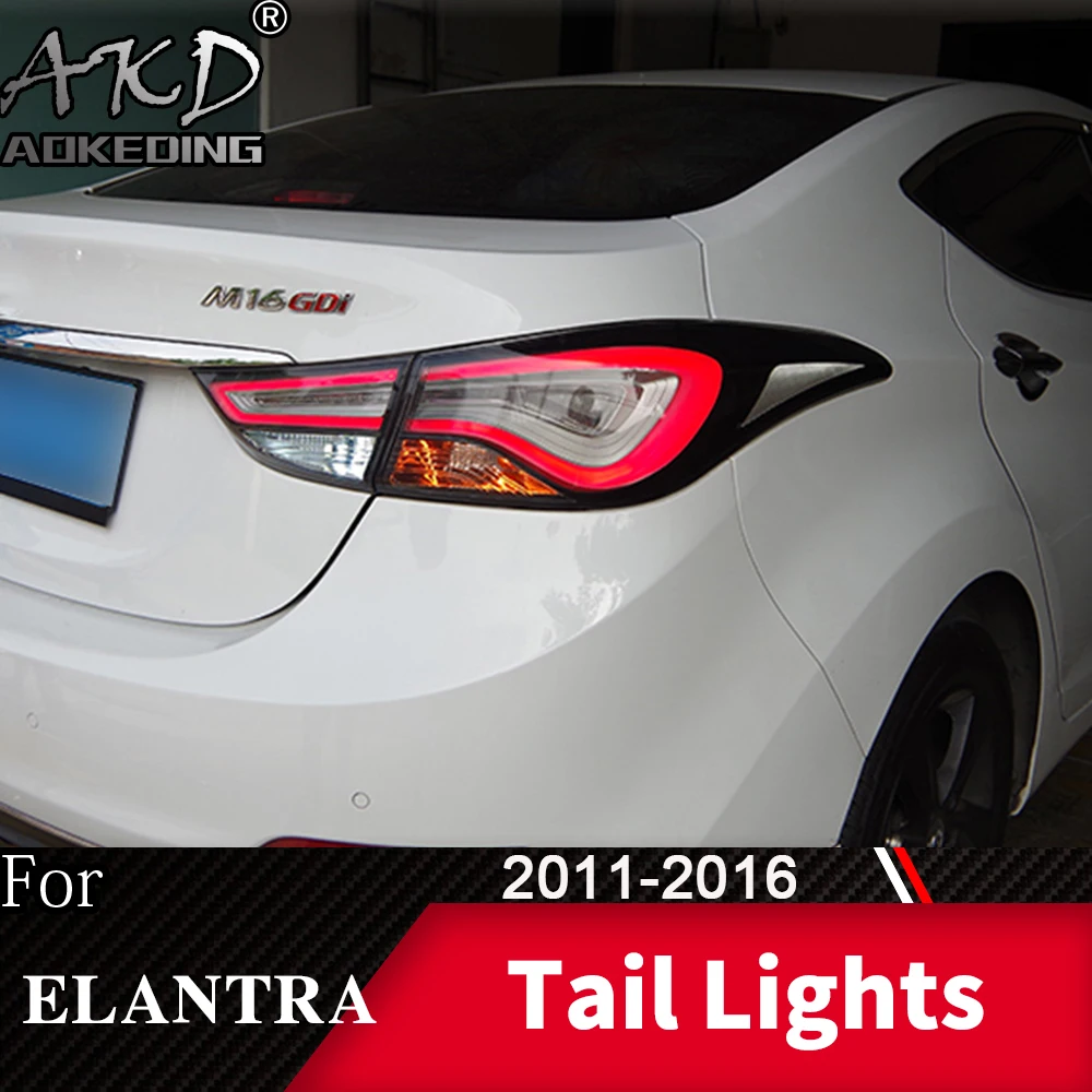 Задняя фара для автомобиля hyundai Elantra 2011 2016 светодиодный задние фары