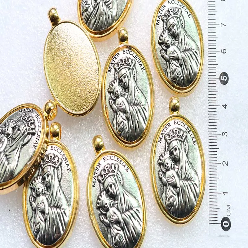 Католическое ожерелье с подвеской золотое мамой ювелирные изделия религиозный