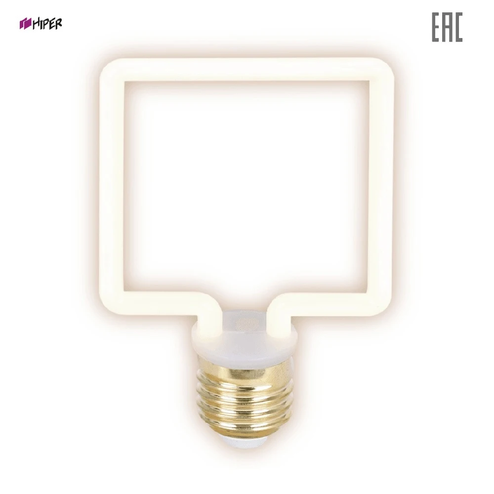 Лампа светодиодная Hiper TH-B2395 THOMSON LED FILAMENT DECO SQUARE 4W 400Lm E27 2700K Frosted | Лампы и освещение