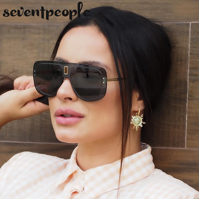 Солнцезащитные очки без оправы для мужчин и женщин роскошные брендовые цельные