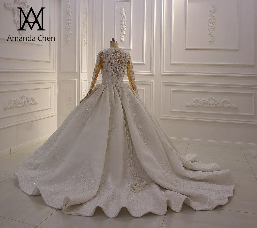 Роскошное Свадебное платье с жемчугом ручной работы brautkleid 2020|Свадебные платья| |
