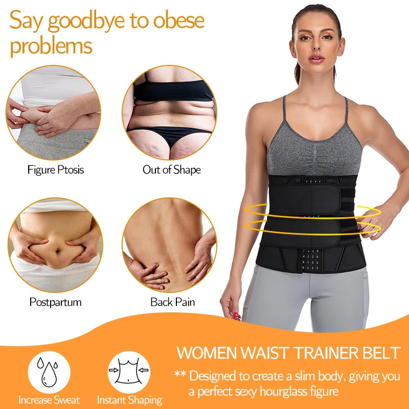 Латексный тренажер для талии корсеты Женский корсет похудения сауна пояс пота