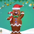 Надувная Модель с имбирным человеком, рождественские игрушки, аксессуары для двора, праздничная вечеринка, атмосфера, забавные подарки