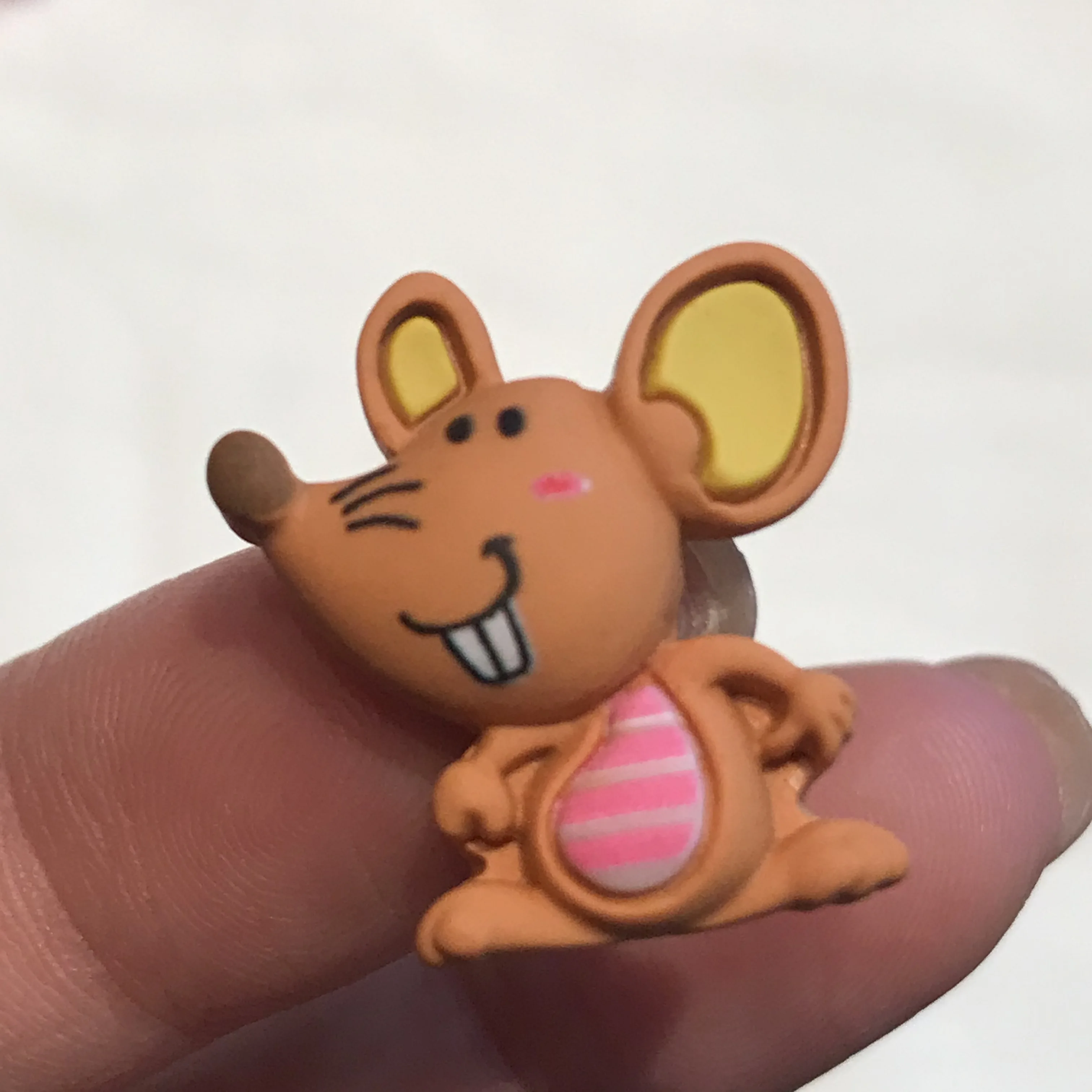 8 шт./лот Мультяшные животные рыбка пчела мышь панда рисунок резина плоская