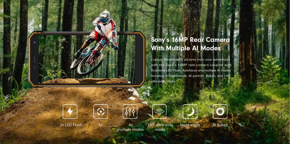 Nomu S50 Pro IP68 водонепроницаемый смартфон Android 8,1 5,7" HD MTK6763 Восьмиядерный 8MP+ 16MP NFC отпечаток пальца+ лицо ID 4G мобильные телефоны