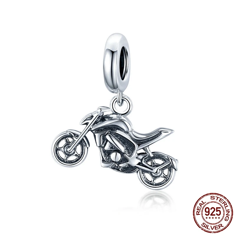 

MOWIMO 2020 мотоциклетные бусины из стерлингового серебра 925 пробы крутые AutocycleCharms Подвеска DIY браслет ожерелье ювелирные изделия подарок BKC1712