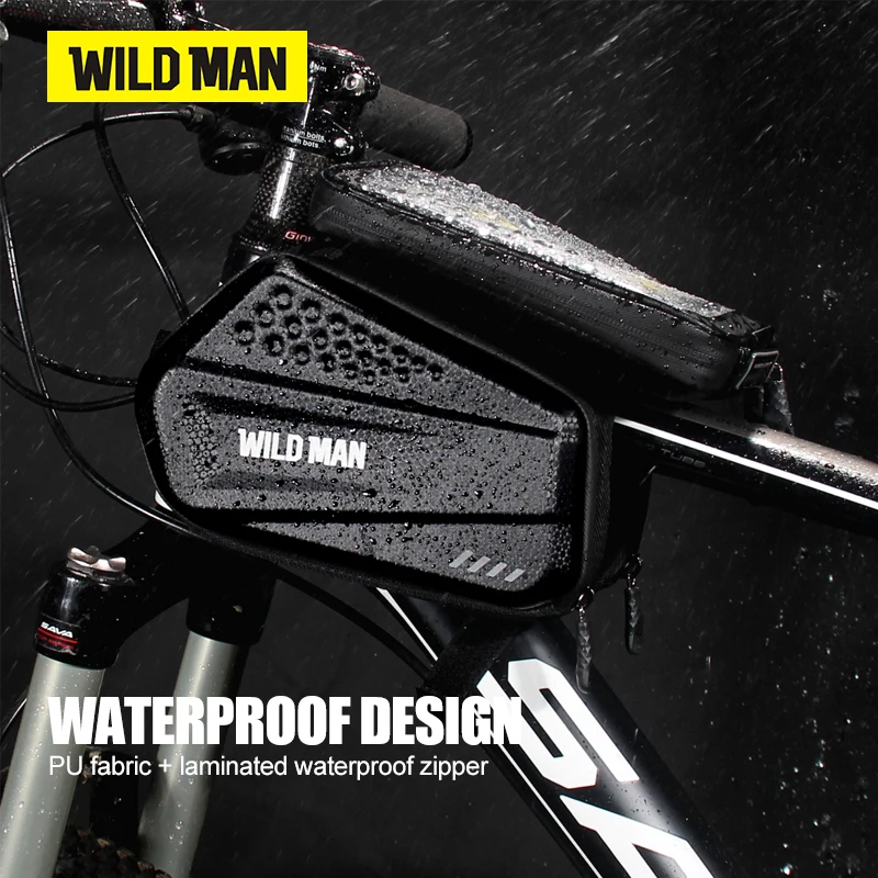 Сумка для велосипеда WILD MAN ES6 непромокаемый чехол из твердого ЭВА углеродного