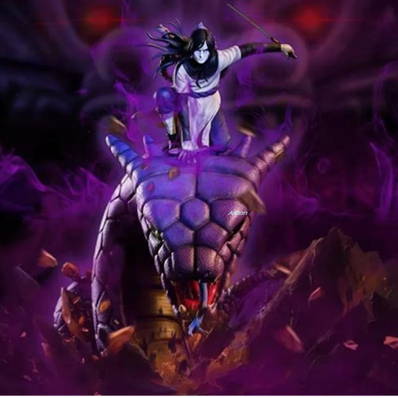 2" Статуя Наруто Akatsuki бюст огненная нация полноразмерный портрет Orochimaru GK Коллекционная модель игрушки коробка 50 см Z2826