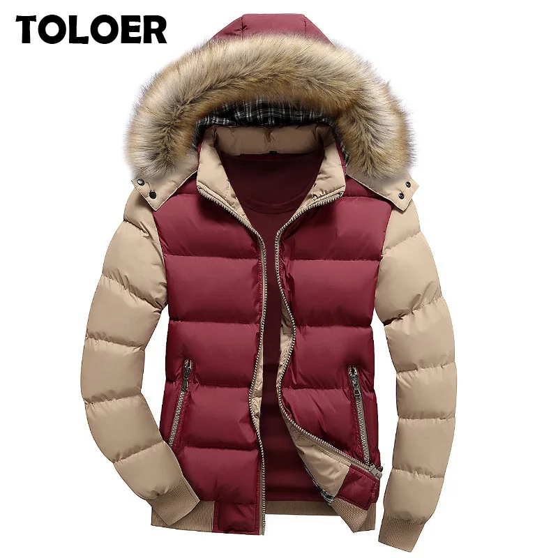 Мужское зимнее пальто с меховым воротником и капюшоном новинка 2020 хлопковая