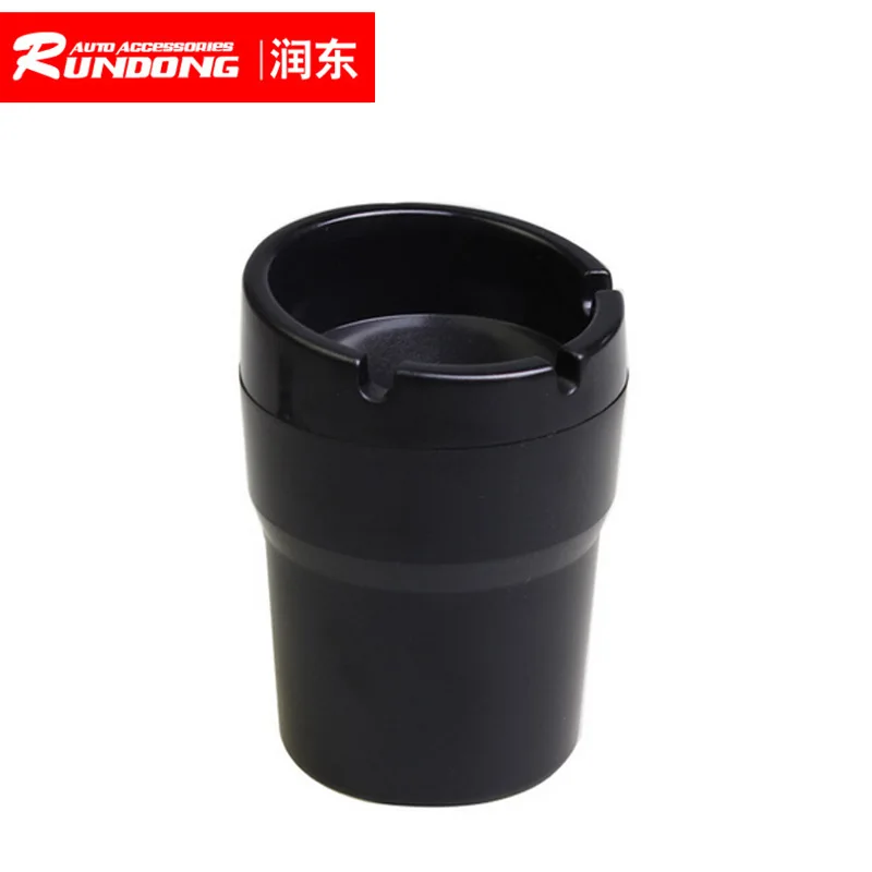 Высокоплотная огнестойкая пепельница из АБС пластика черного цвета для