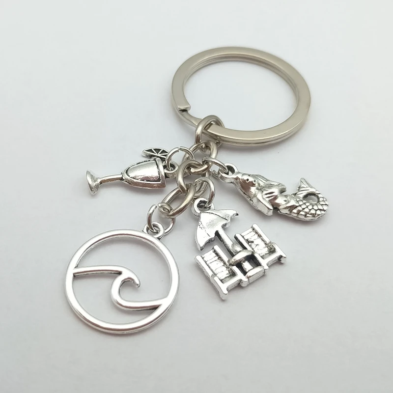 Брелок для ключей в пляжном стиле мужчин и женщин | Украшения аксессуары