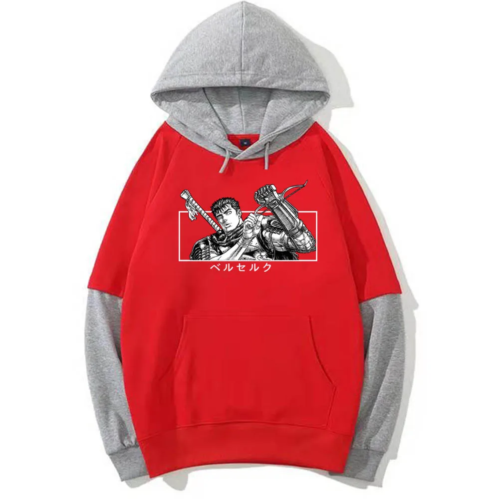 Толстовка мужская с капюшоном японское аниме манга берзер кишки Свитшот - купить
