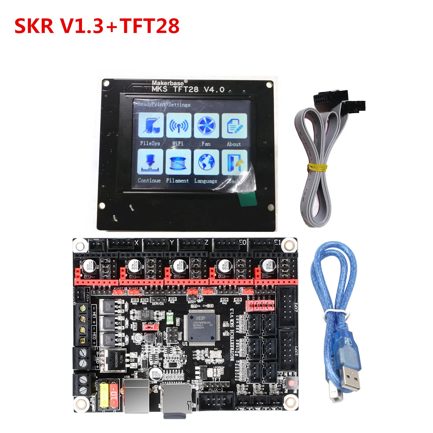 3d принтер обновленная пластина SKR V1.3 монитор + MKS TFT 28 V4.0 сенсорный дисплей Wi Fi