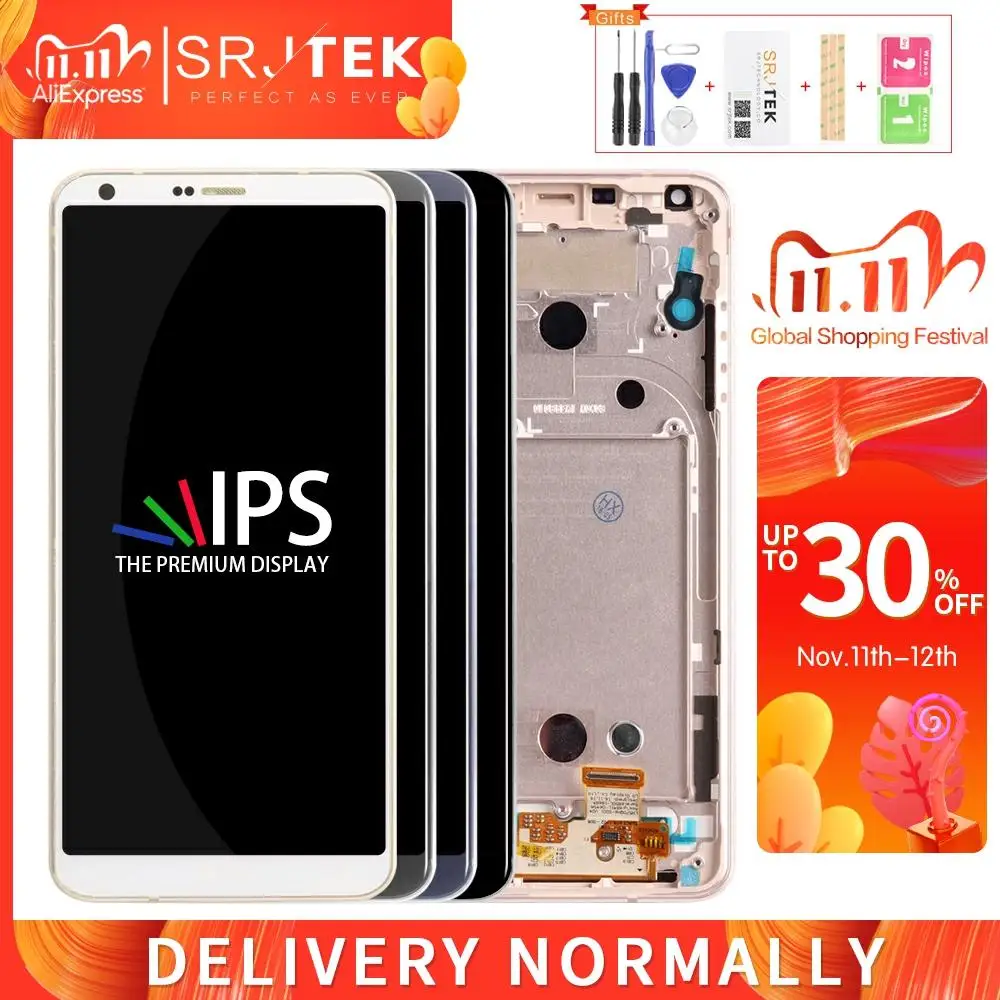 ЖК дисплей Srjtek для LG G6 сменный сенсорный экран с рамкой H870 LS993 H870DS H872 VS998 US997|Экраны