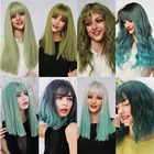 Парик синтетический женский длинный или короткий, для косплея, натуральный, для вечерние