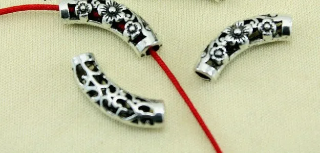 

Разделительная трубка из тибетского серебра, 10 шт./лот, разделительные бусины, соединители для изготовления ювелирных изделий своими руками, браслет fg4s