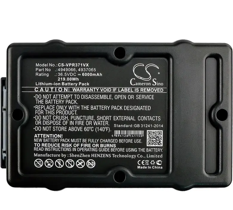 

cameron sino 6000mah battery for WOLF GARTEN Hybrid Power 37 40 Power 37 40 4937065 4949066 PACK 1 Lawn Mowers Battery