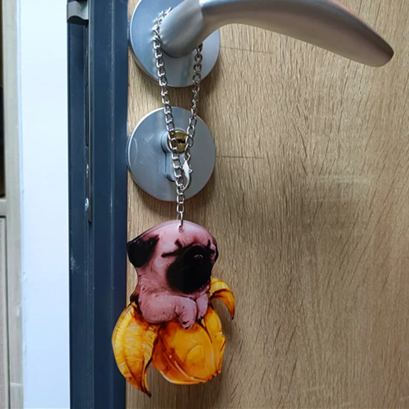 Банан Мопс спящий автомобиль подвесной орнамент брелок Интерьер Декор для дома