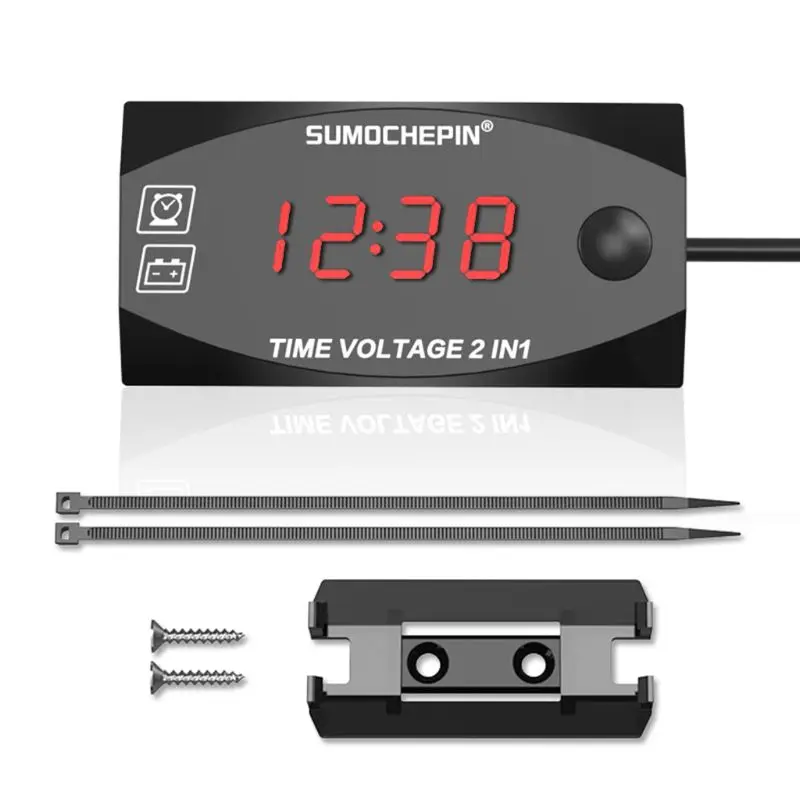 Светодиодный вольтметр 12 В постоянного тока с цифровым дисплеем измеритель