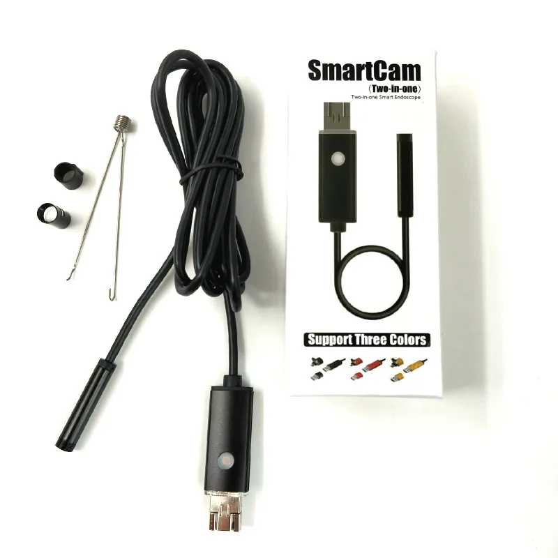 USB эндоскоп с объективом 7 мм 720P 6 светодиодный одов 1/2/7 мм|Компактные видеокамеры|