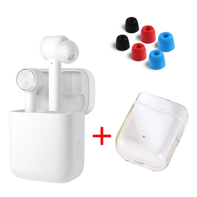 transparentcase plug Оригинальные наушники Xiaomi Air TWS Airdots Pro, bluetooth-гарнитура, переключатель ANC, ENC, стерео, автоматическая пауза, управление нажатием, беспроводные наушники - Цвет: transparentcase plug