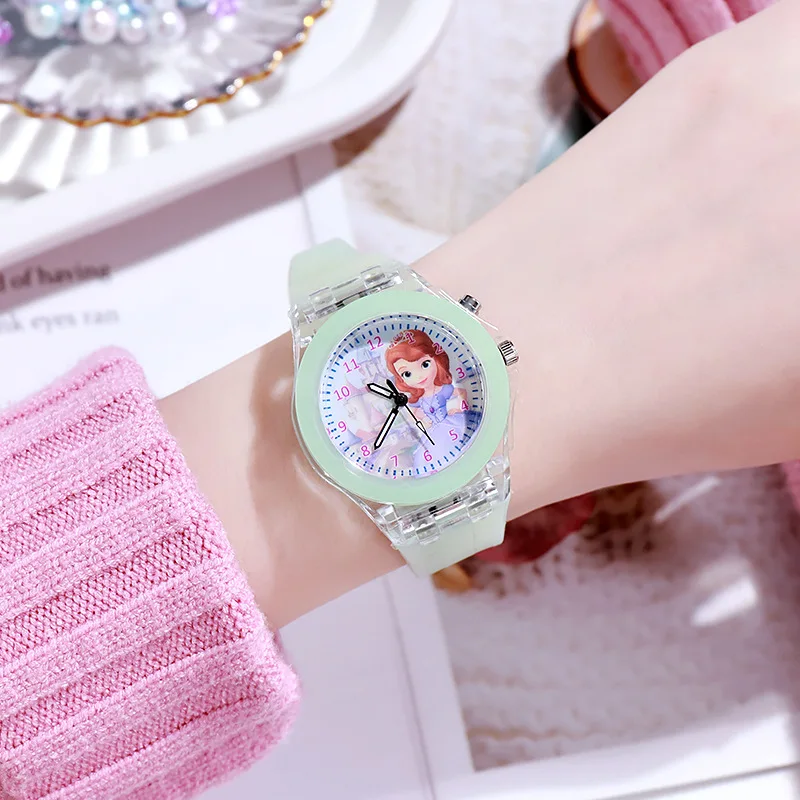 

Children's Watches Kids Quartz Cartoon Watch Colorful Wristwatches Silicone Strap Gift for Boys And Girls LED Kids Watch