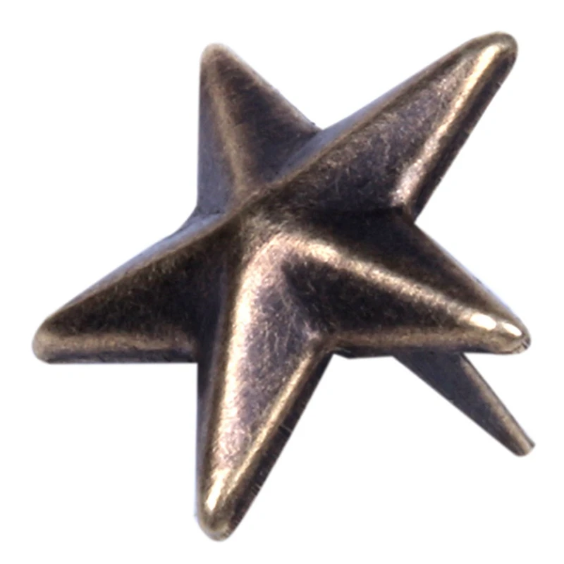 

200Pcs Rivets Applies 15Mm Star Rivets Bag / Shoes / Gloves & 100Pcs Bronze & 100Pcs Black