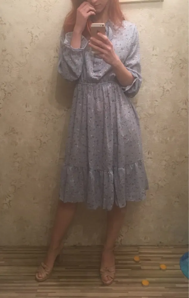Корейская черная рубашка Vestidos для офиса в горошек, винтажные осенние платья, Женское зимнее платье, миди платье с цветочным рисунком и длинным рукавом для женщин