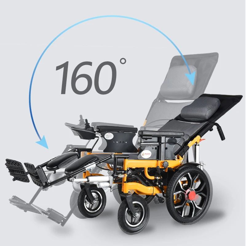 Electric Wheelchairs Foldable and Portable Small Old Man Automatic Intelligent Hand-Plough Wheel Chair Scooter for the Disabled | Спорт и