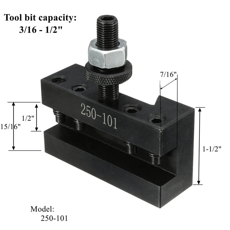 

250-101 Turning and Facing Holder Quick Change Tool Post and Tool Holder