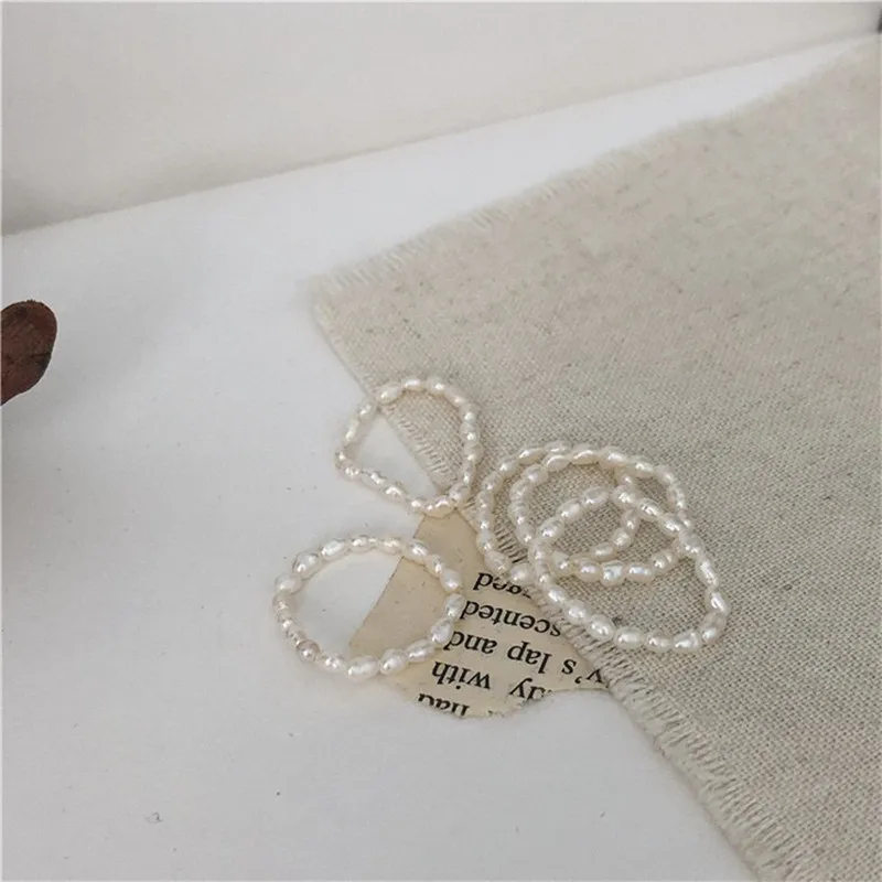 Растягивающееся кольцо барлок винтажное женское жемчужное пресноводный жемчуг