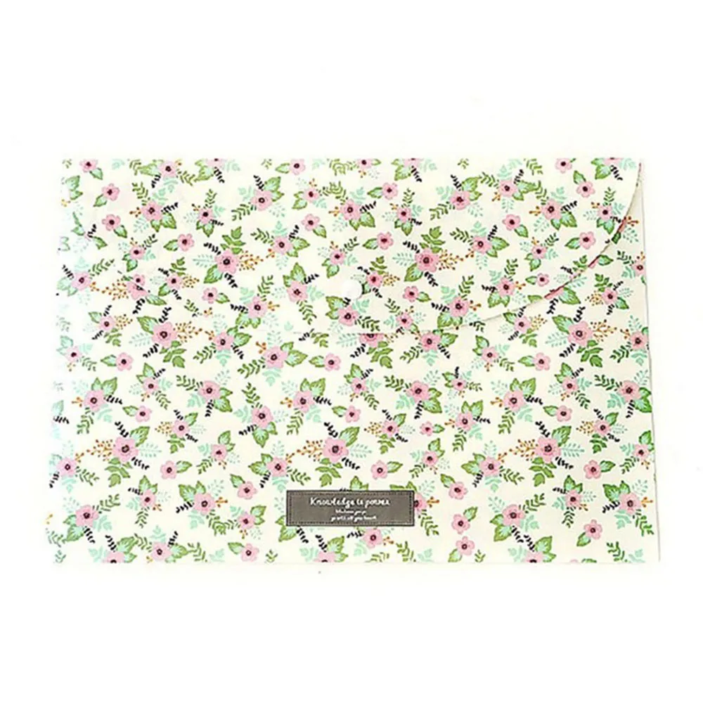 Цветочная папка А4 для файлов прочная водонепроницаемая из ПВХ школьные и