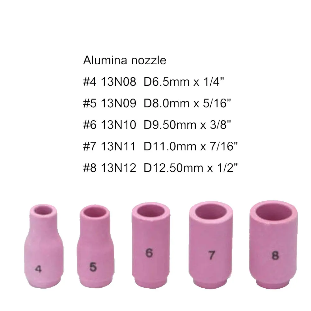 

Welder TIG Welding Torch Collet Body Nozzle Kit Assorted Size for Welding Torch 53pcs