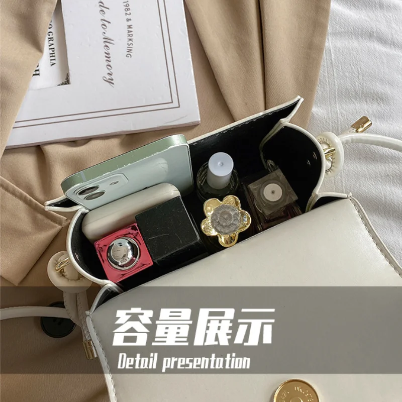 

Simple Casual Portable Small Square Bag 2021 Summer New Korean Fashion Trendy Shoulder Messenger Bag Female Bag Pu Leather