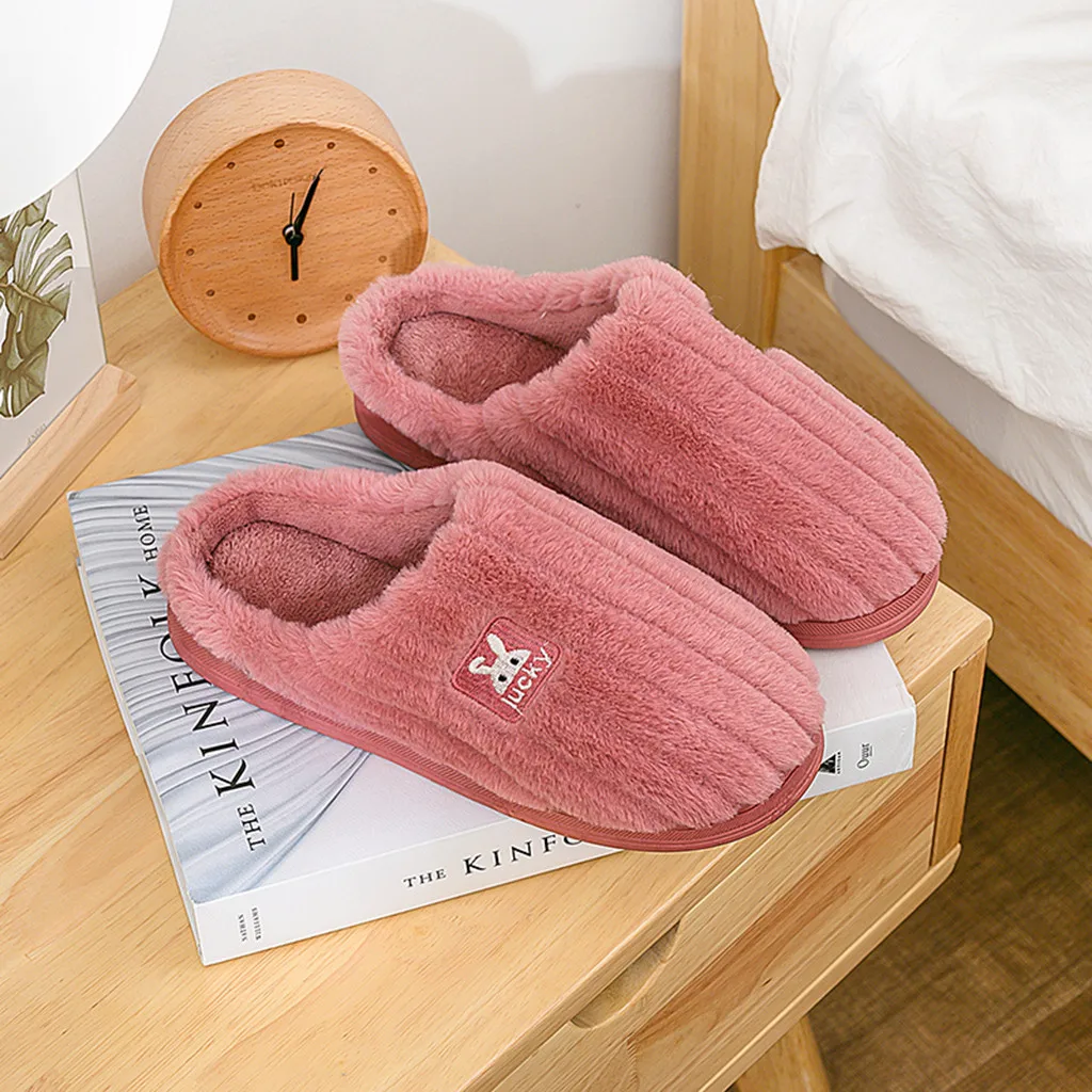 SAGACE зимняя обувь женские удобные теплые Нескользящие домашние тапочки из флока и